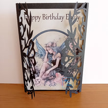 Load image into Gallery viewer, Fairy ornate gatefold card
