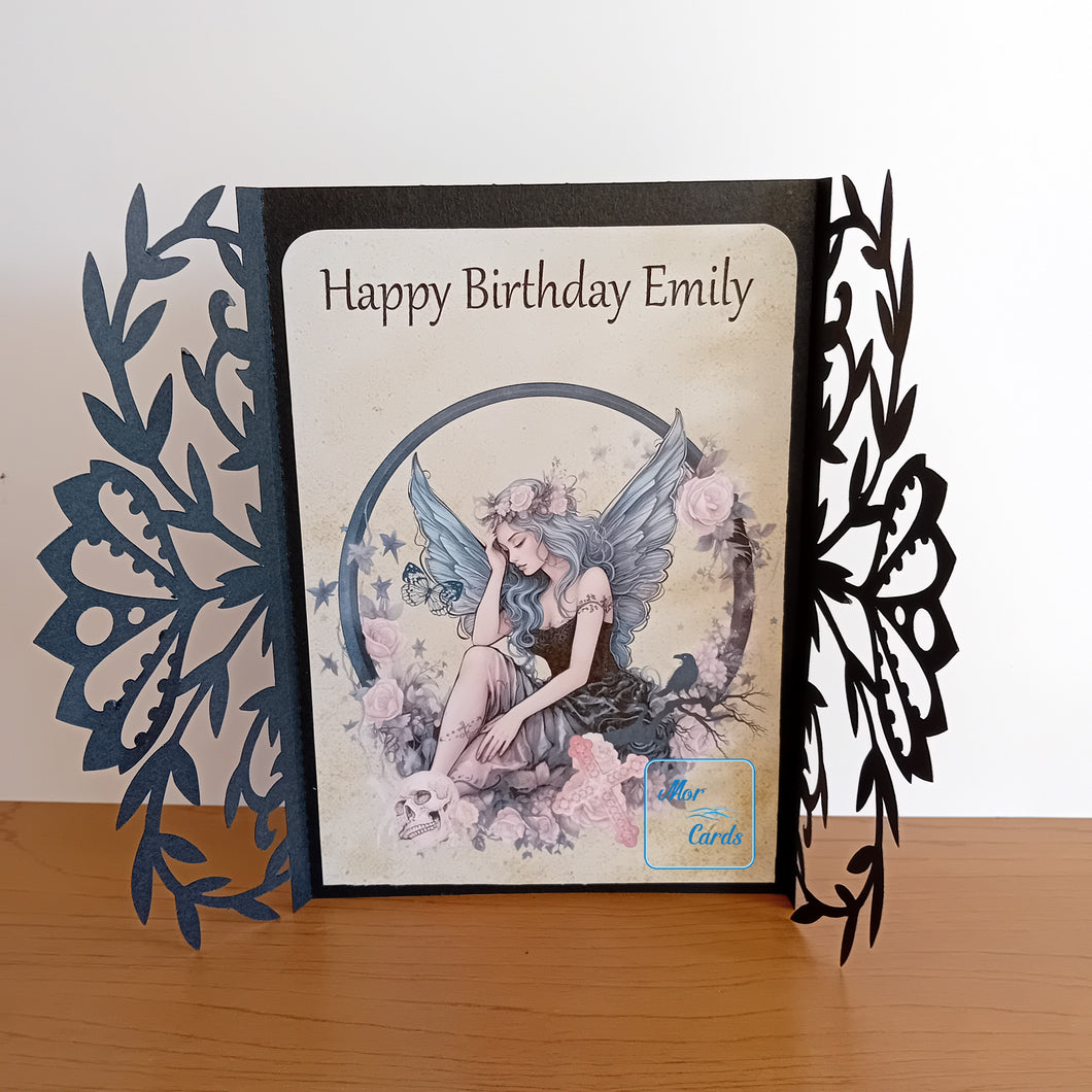 Fairy ornate gatefold card