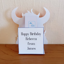 Load image into Gallery viewer, Devil and birthday cake shelf card
