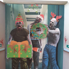 Load image into Gallery viewer, Christmas zombie doors card
