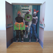 Load image into Gallery viewer, Christmas zombie doors card
