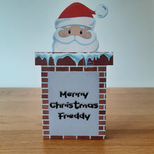 Load image into Gallery viewer, Santa and chimney pop out card
