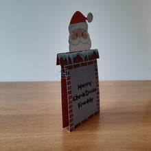 Load image into Gallery viewer, Santa and chimney pop out card
