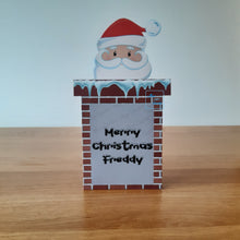 Load image into Gallery viewer, Santa and chimney pop out card
