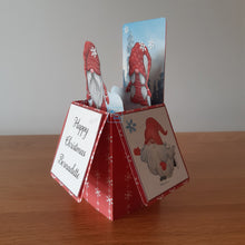 Load image into Gallery viewer, Christmas gnome / gonk pop up box card
