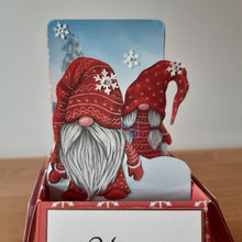 Load image into Gallery viewer, Christmas gnome / gonk pop up box card
