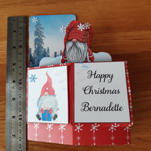 Load image into Gallery viewer, Christmas gnome / gonk pop up box card
