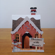 Load image into Gallery viewer, Christmas house card
