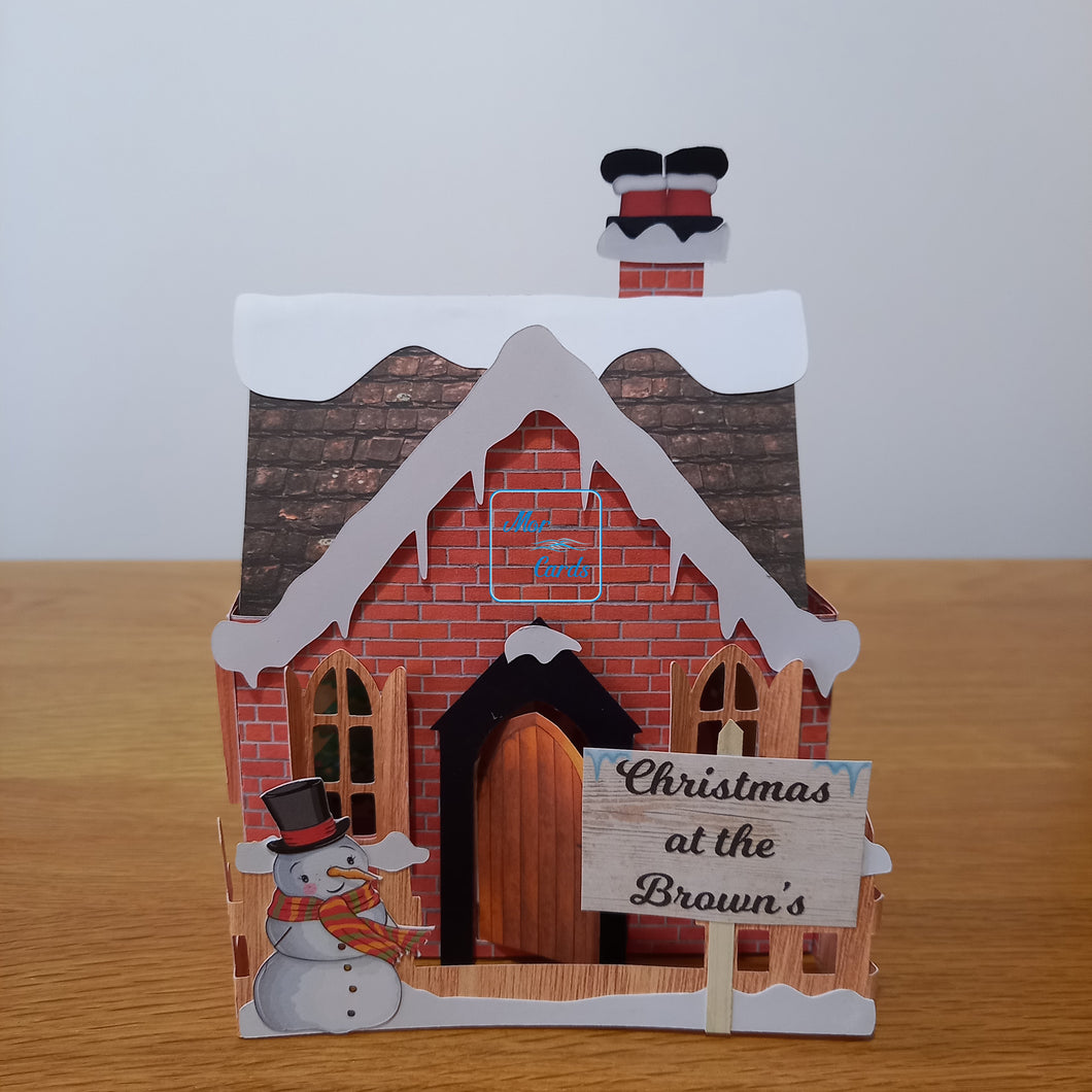 Christmas house card