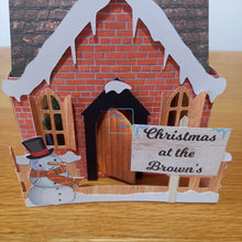 Load image into Gallery viewer, Christmas house card
