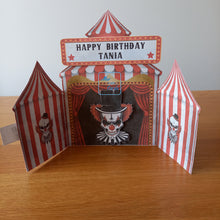 Load image into Gallery viewer, Clown / horror circus card
