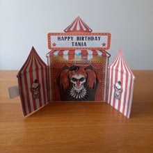 Load image into Gallery viewer, Clown / horror circus card
