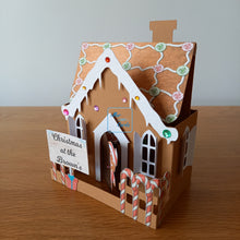 Load image into Gallery viewer, Christmas gingerbread house card
