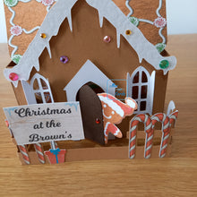 Load image into Gallery viewer, Christmas gingerbread house card
