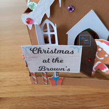 Load image into Gallery viewer, Christmas gingerbread house card
