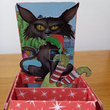 Load image into Gallery viewer, Bad cat Christmas card
