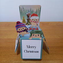 Load image into Gallery viewer, Christmas Hedgehog pop up box card
