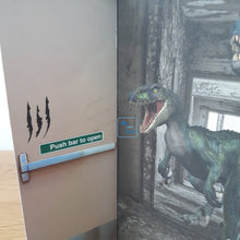 Load image into Gallery viewer, Dinosaur raptor Jurassic personalised card
