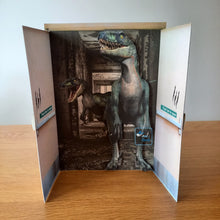 Load image into Gallery viewer, Dinosaur raptor Jurassic personalised card
